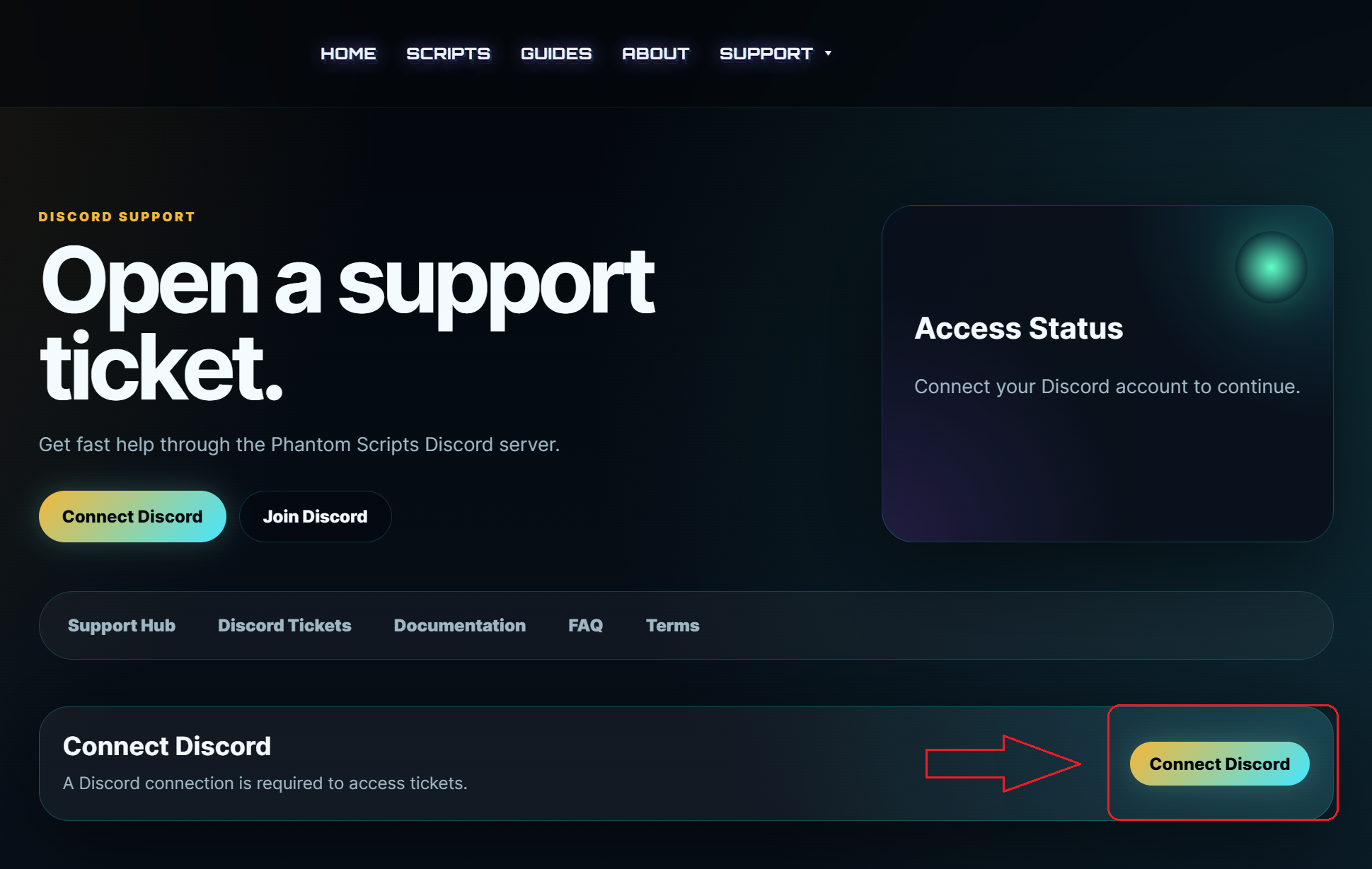 2. Authorise the Discord connection